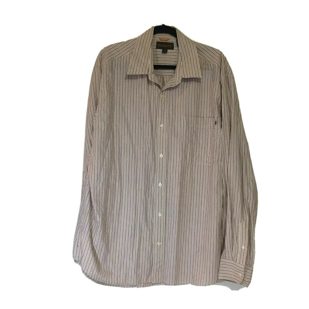 Timberland Striped Men's Button Up Long Sleeve XL